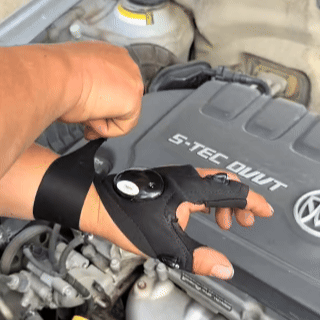 Fingerless Flashlight Gloves