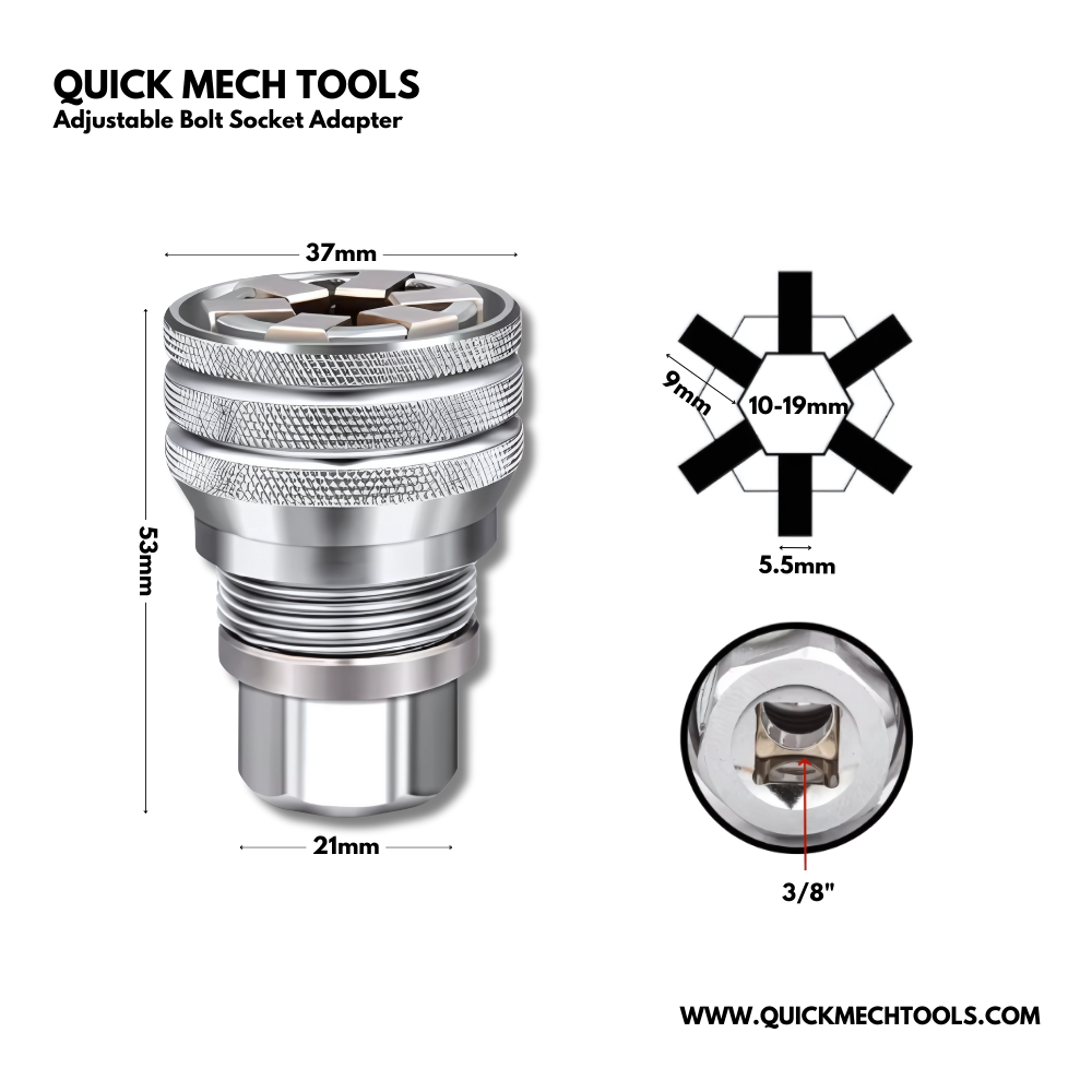Adjustable Bolt Socket Adapter