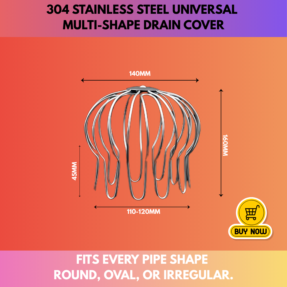 304 Stainless Steel Universal Multi-Shape Drain Cover