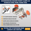 Woodworking Drawer Front Clamps Jig - Stainless Steel Panel Fixing Tool