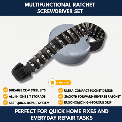 Multifunctional Ratchet Screwdriver Set