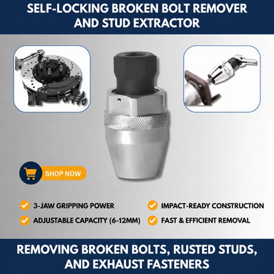 Self-Locking Broken Bolt Remover & Stud Extractor