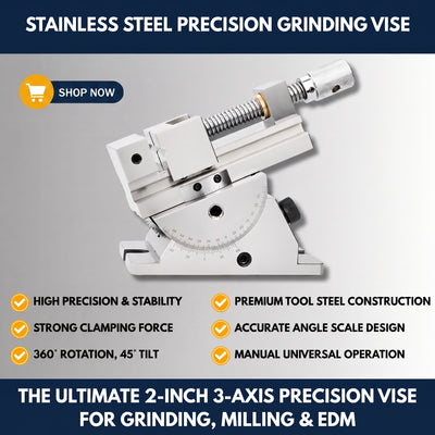 2-Inch Stainless Steel Precision Grinding Vise