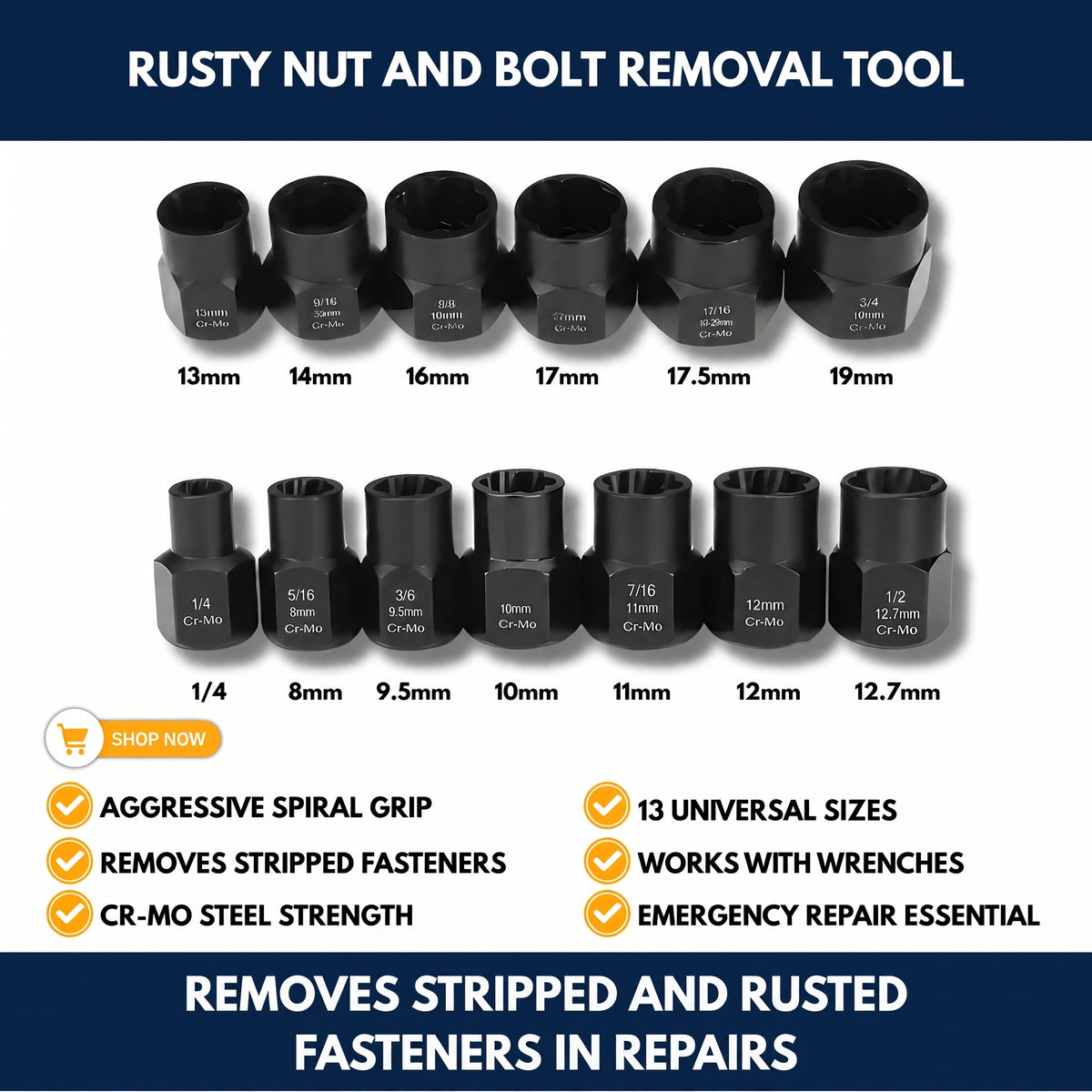 Rusty Nut And Bolt Removal Tool