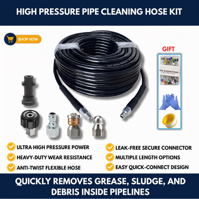 High Pressure Pipe Cleaning Hose Kit