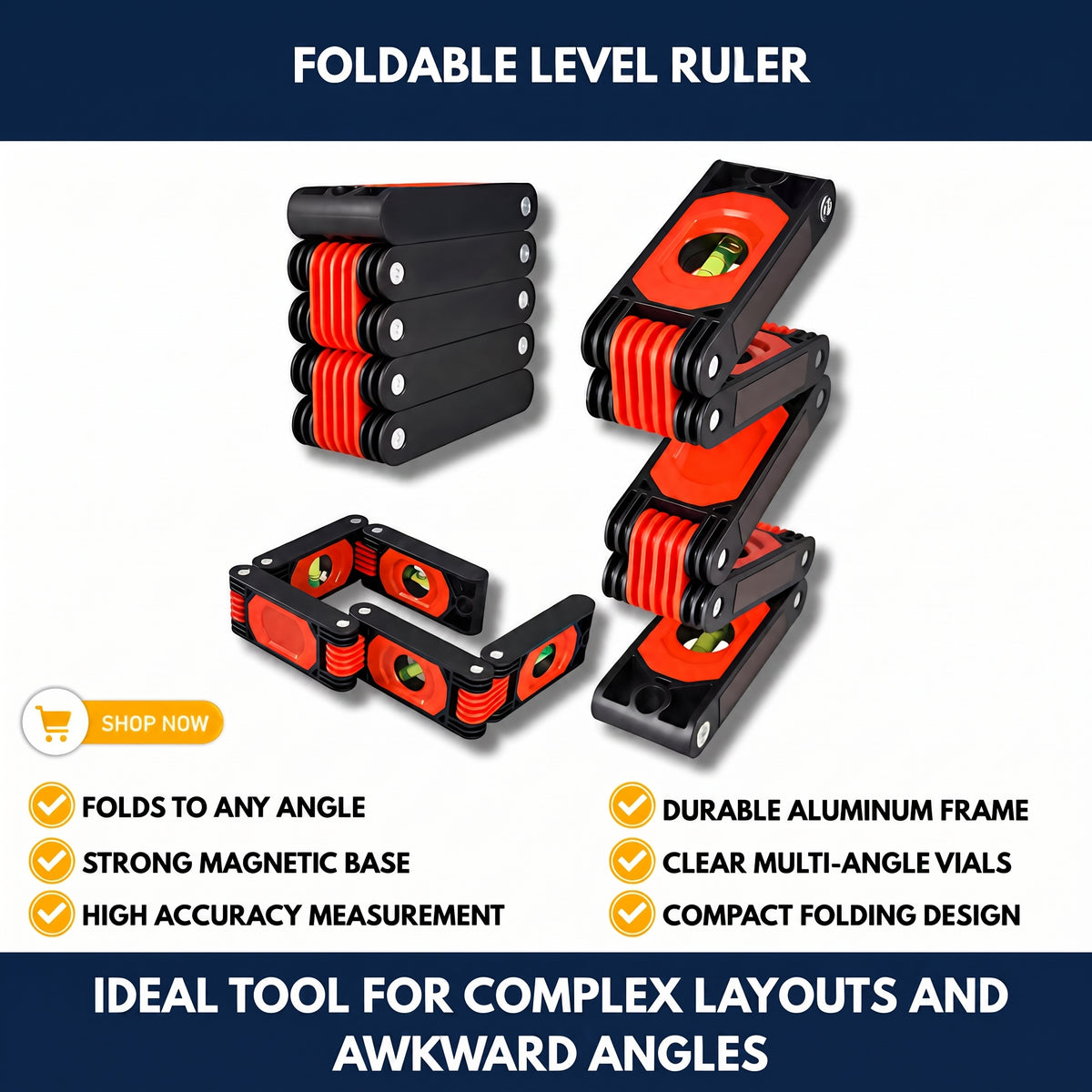 Foldable Level Ruler
