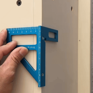 Precision Aluminum Alloy Miter Triangle Ruler – 3D Multifunction Woodworking Square