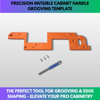 Precision Invisible Cabinet Handle Grooving Template
