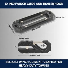 10-Inch Winch Guide and Trailer Hook view 3
