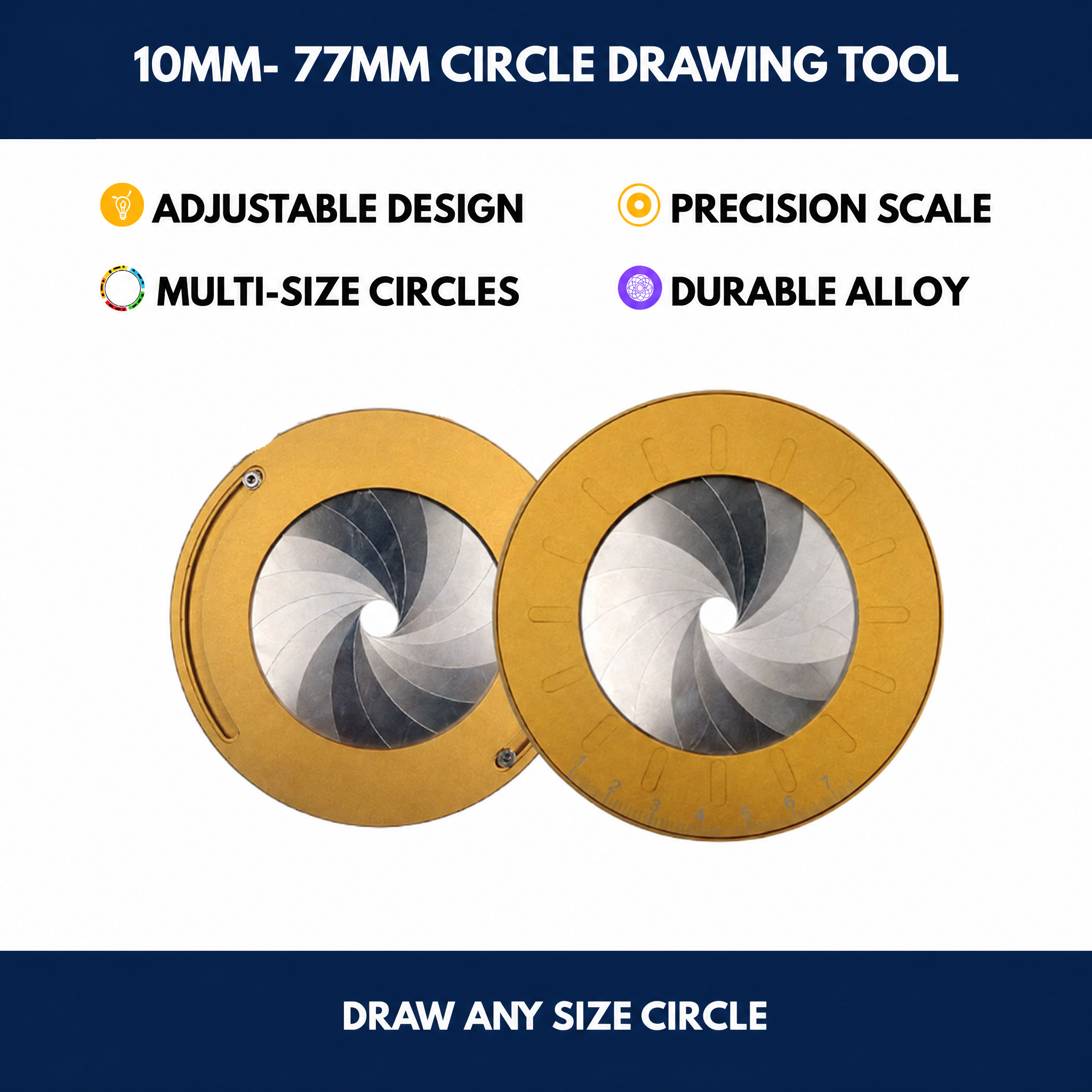 10mm- 77mm Circle Drawing Tool