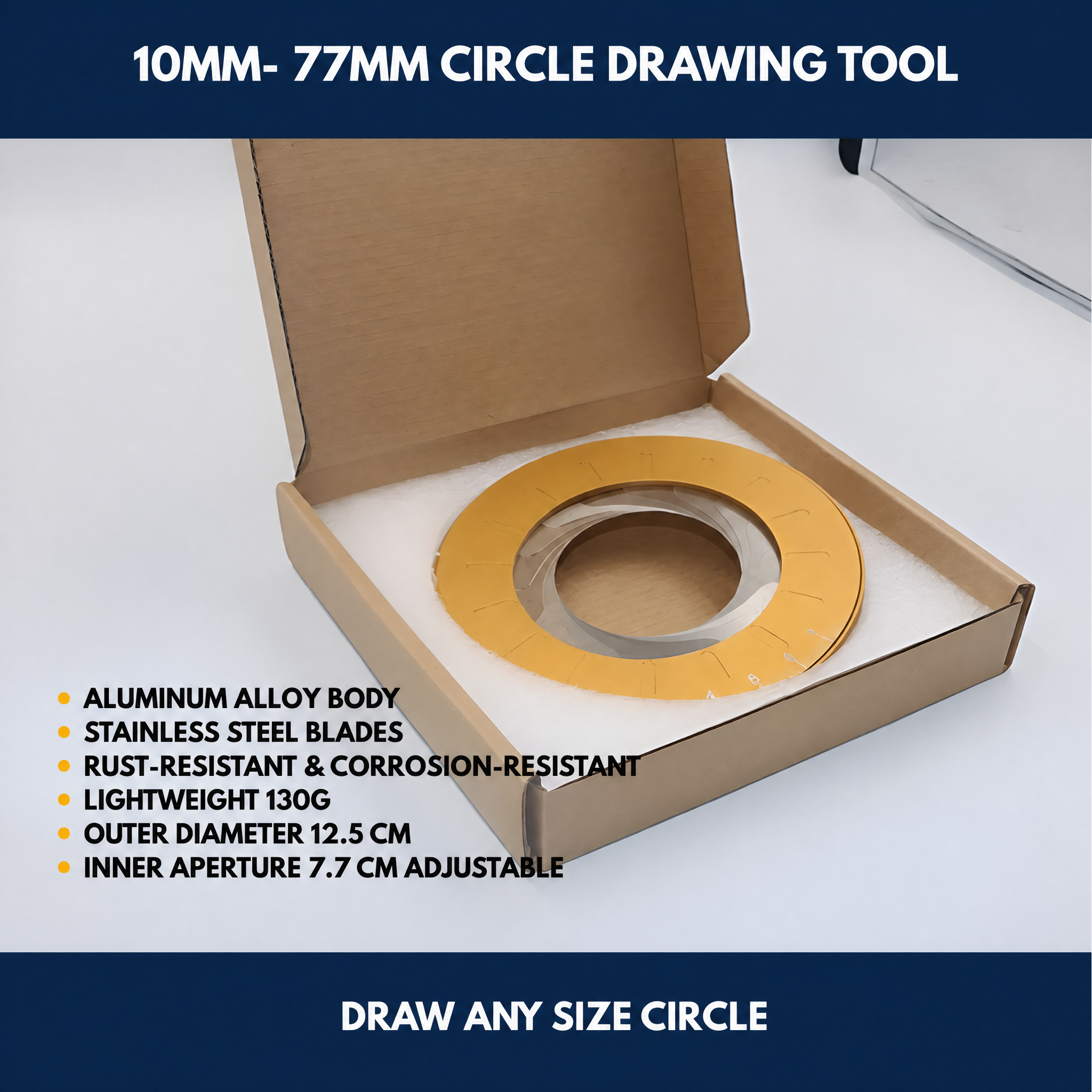 10mm- 77mm Circle Drawing Tool