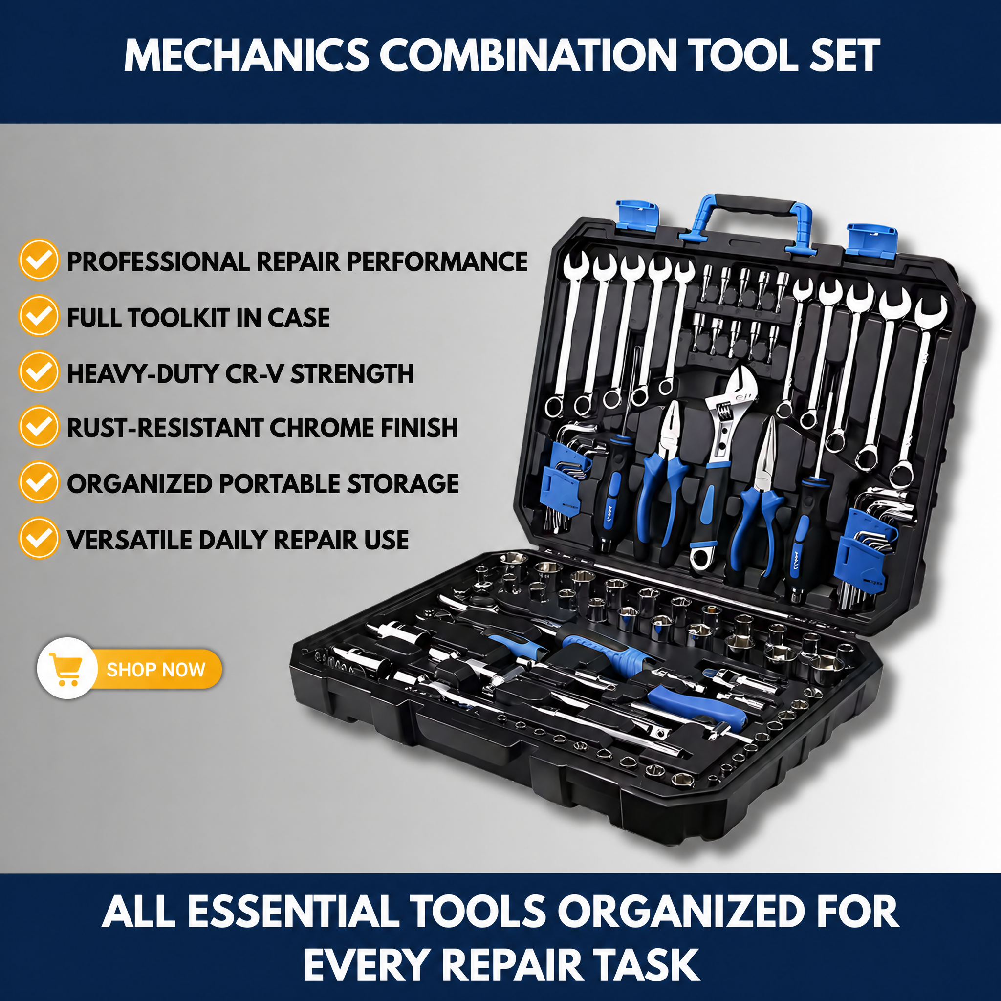 Mechanics Combination Tool Set