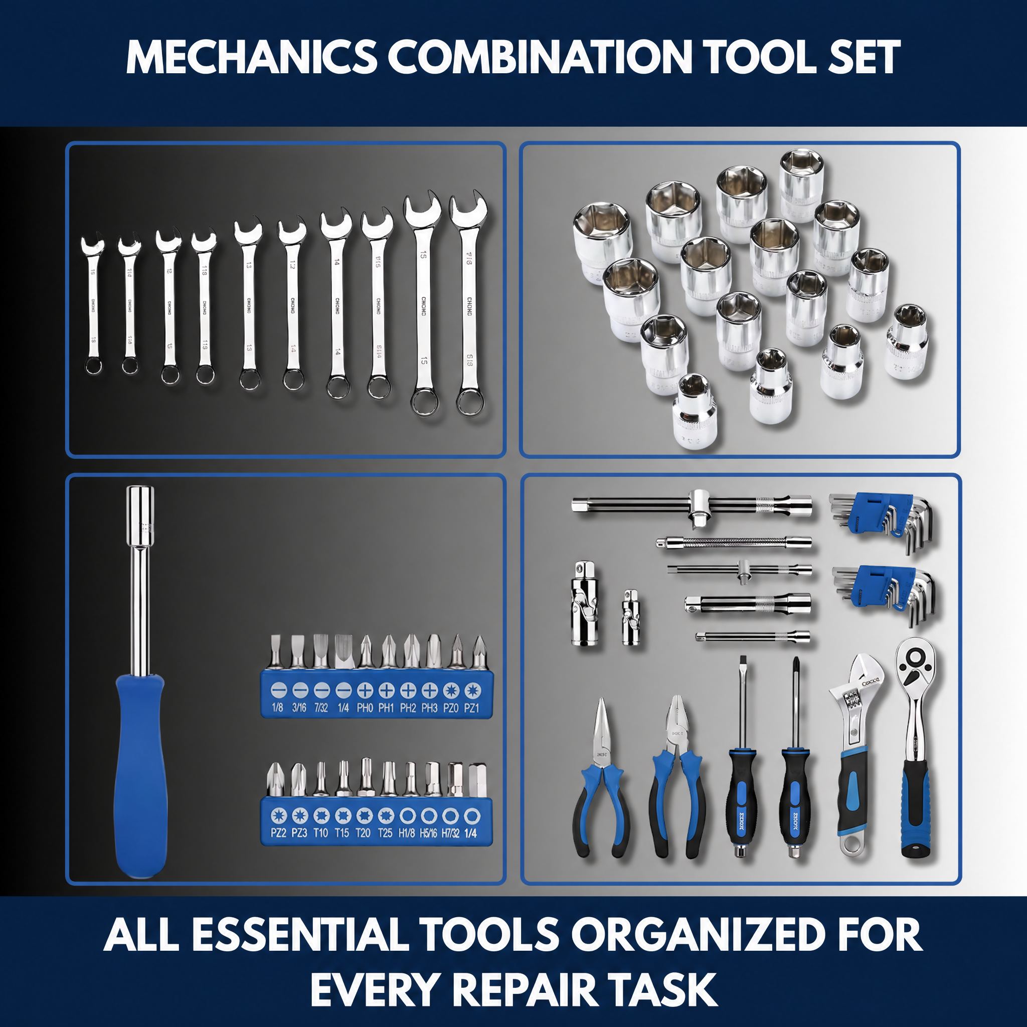 Mechanics Combination Tool Set