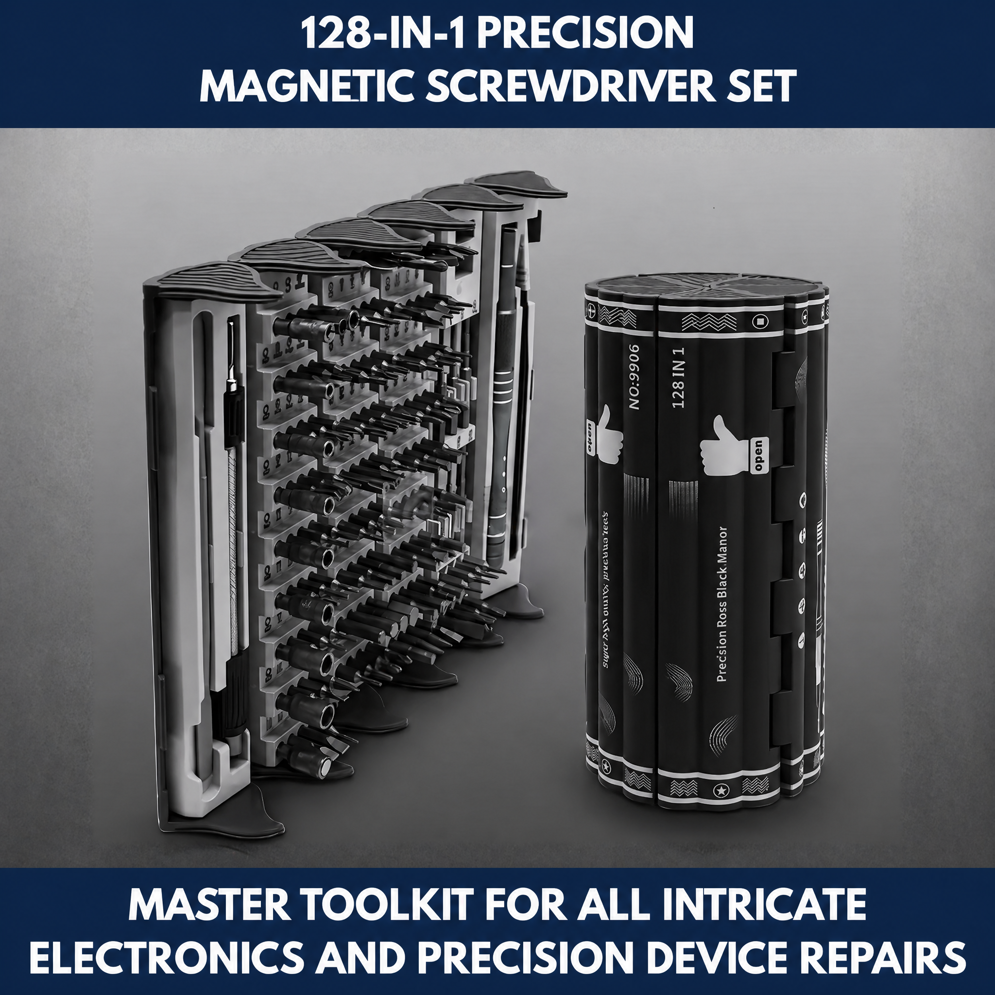 128-in-1 Precision Magnetic Screwdriver Set