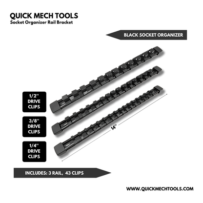 Socket Organizer Rail Bracket