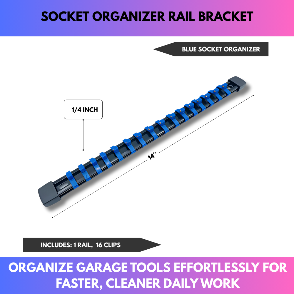 Socket Organizer Rail Bracket