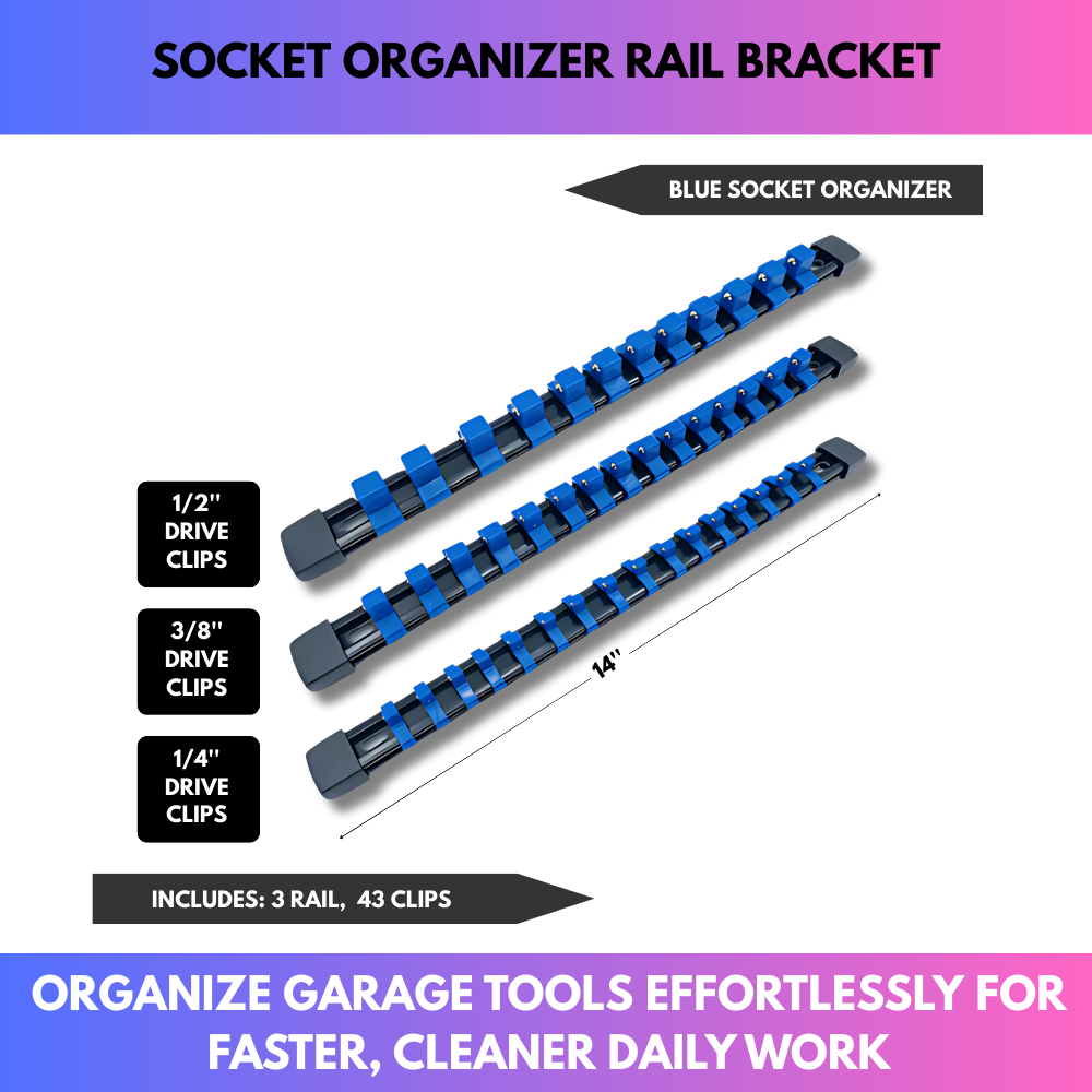 Socket Organizer Rail Bracket