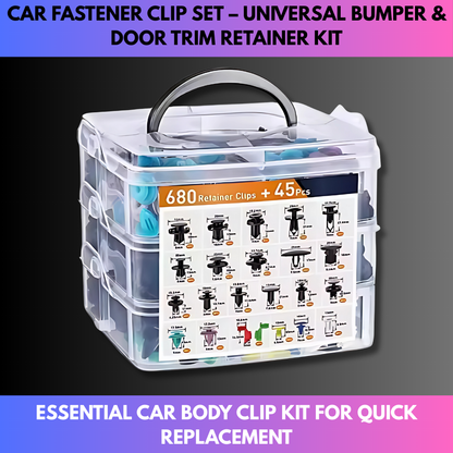 Car Fastener Clip Set – Universal Bumper & Door Trim Retainer Kit