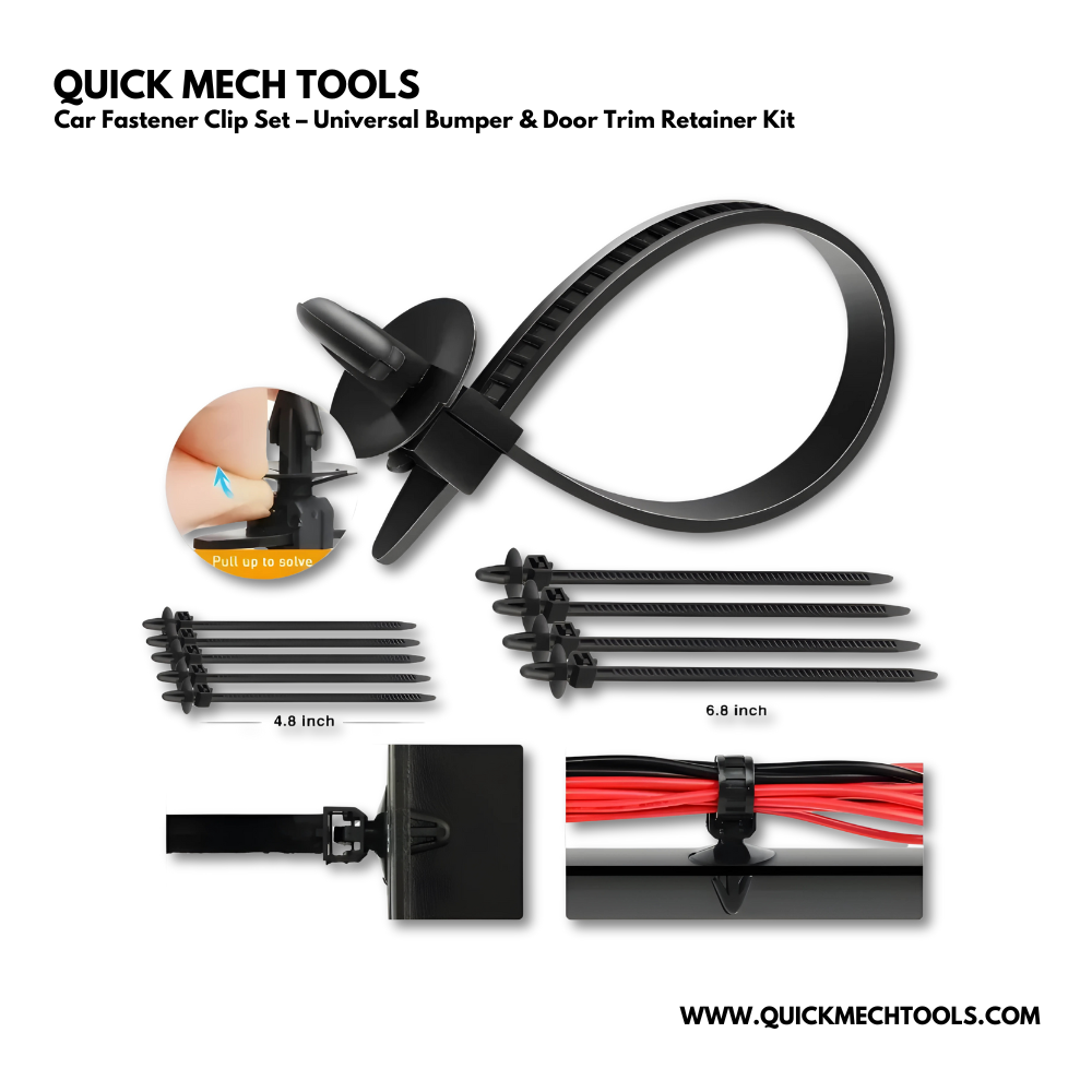 Car Fastener Clip Set – Universal Bumper & Door Trim Retainer Kit