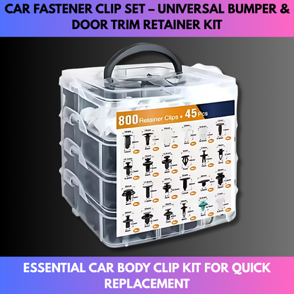 Car Fastener Clip Set – Universal Bumper & Door Trim Retainer Kit