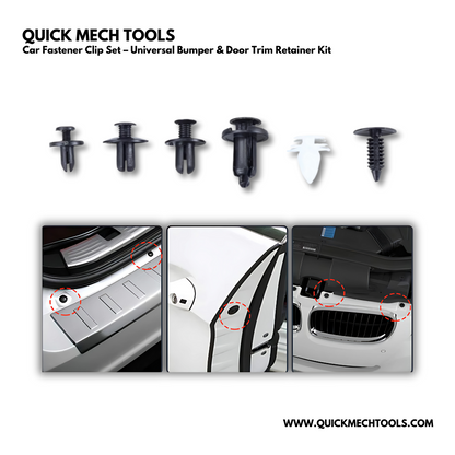 Car Fastener Clip Set – Universal Bumper & Door Trim Retainer Kit