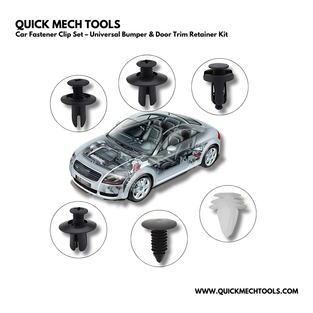 Car Fastener Clip Set – Universal Bumper & Door Trim Retainer Kit