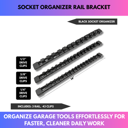 Socket Organizer Rail Bracket