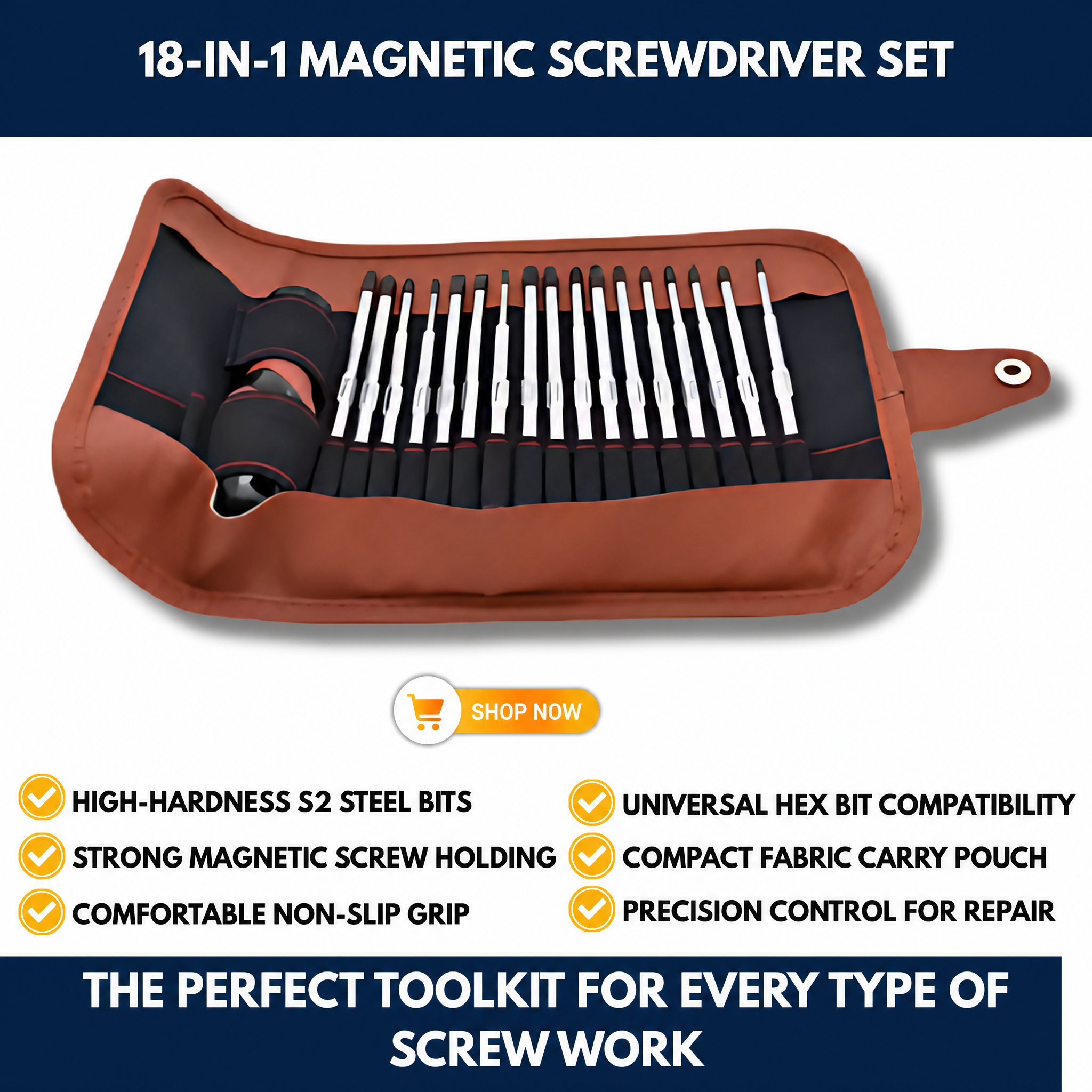 18-in-1 Magnetic Screwdriver Set
