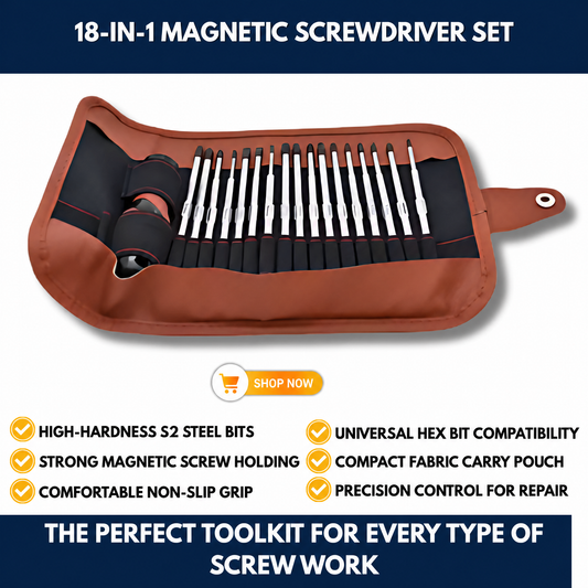 18-in-1 Magnetic Screwdriver Set