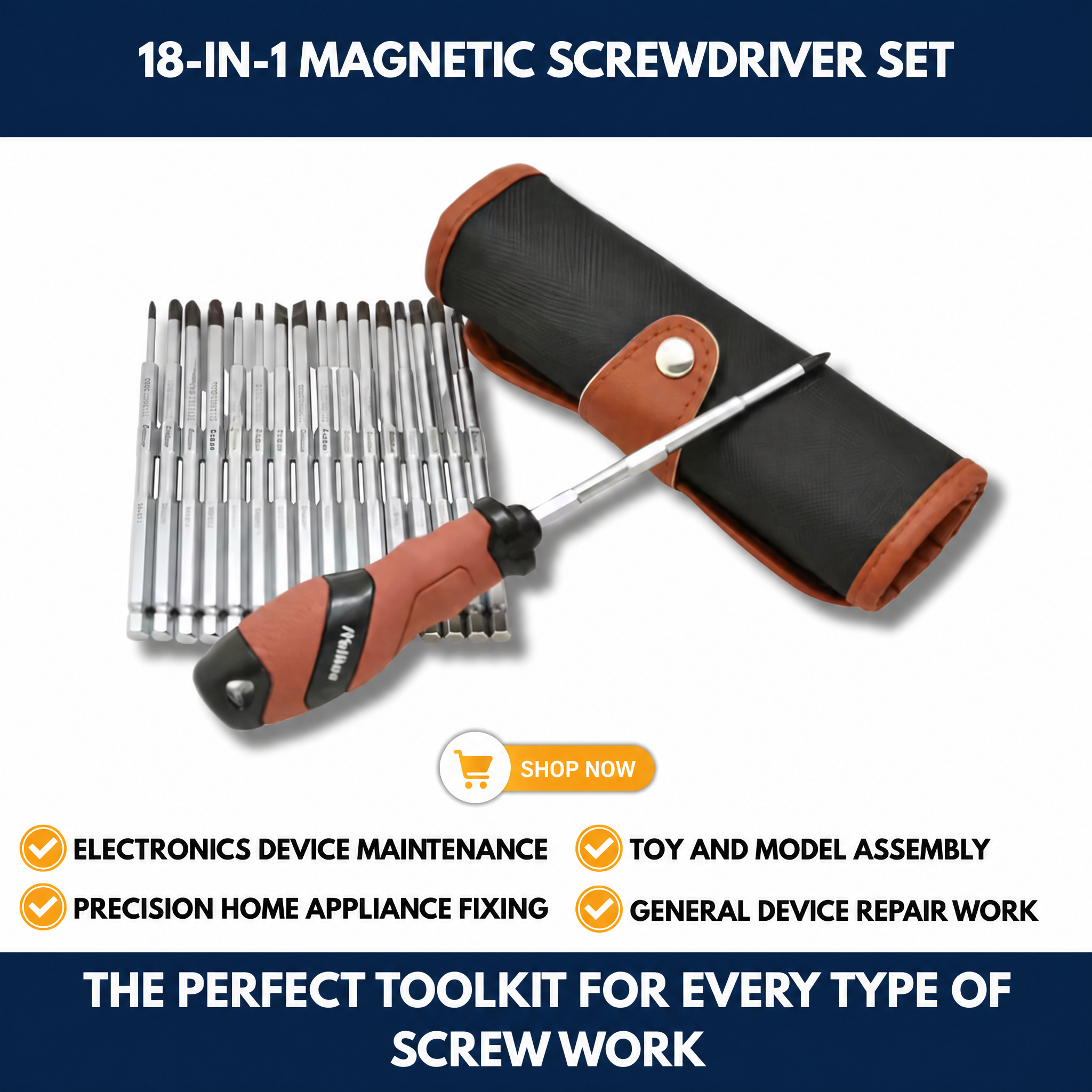 18-in-1 Magnetic Screwdriver Set