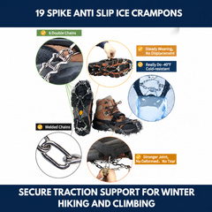 19 Spike Anti Slip Ice Crampons view 4