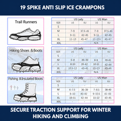 19 Spike Anti Slip Ice Crampons view 5