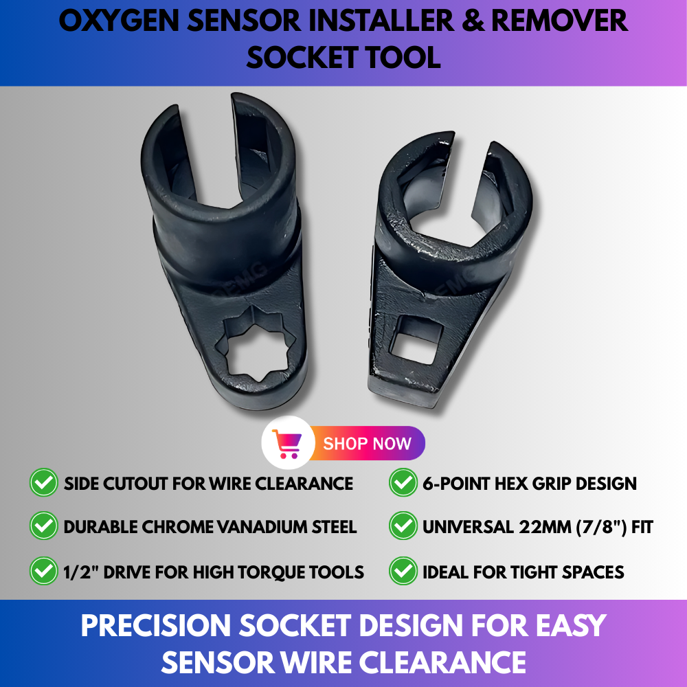 Oxygen Sensor Installer & Remover Socket Tool