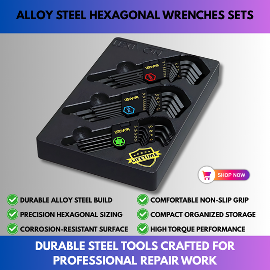 Alloy Steel Hexagonal Wrenches Sets