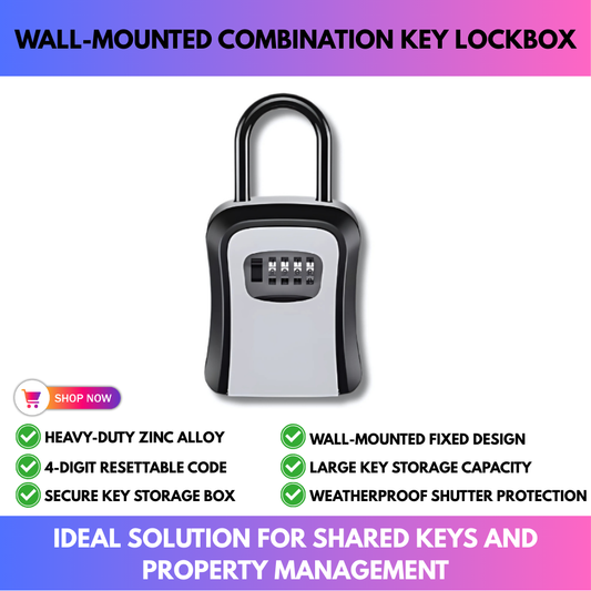 Wall-Mounted Combination Key Lockbox