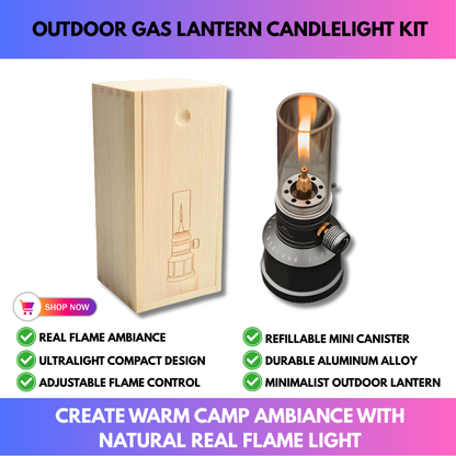Outdoor Gas Lantern Candlelight Kit