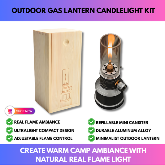 Outdoor Gas Lantern Candlelight Kit