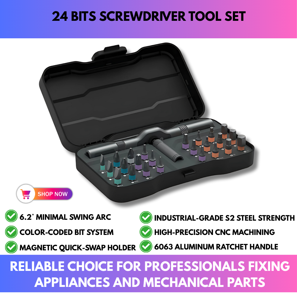 24 Bits Screwdriver Tool Set