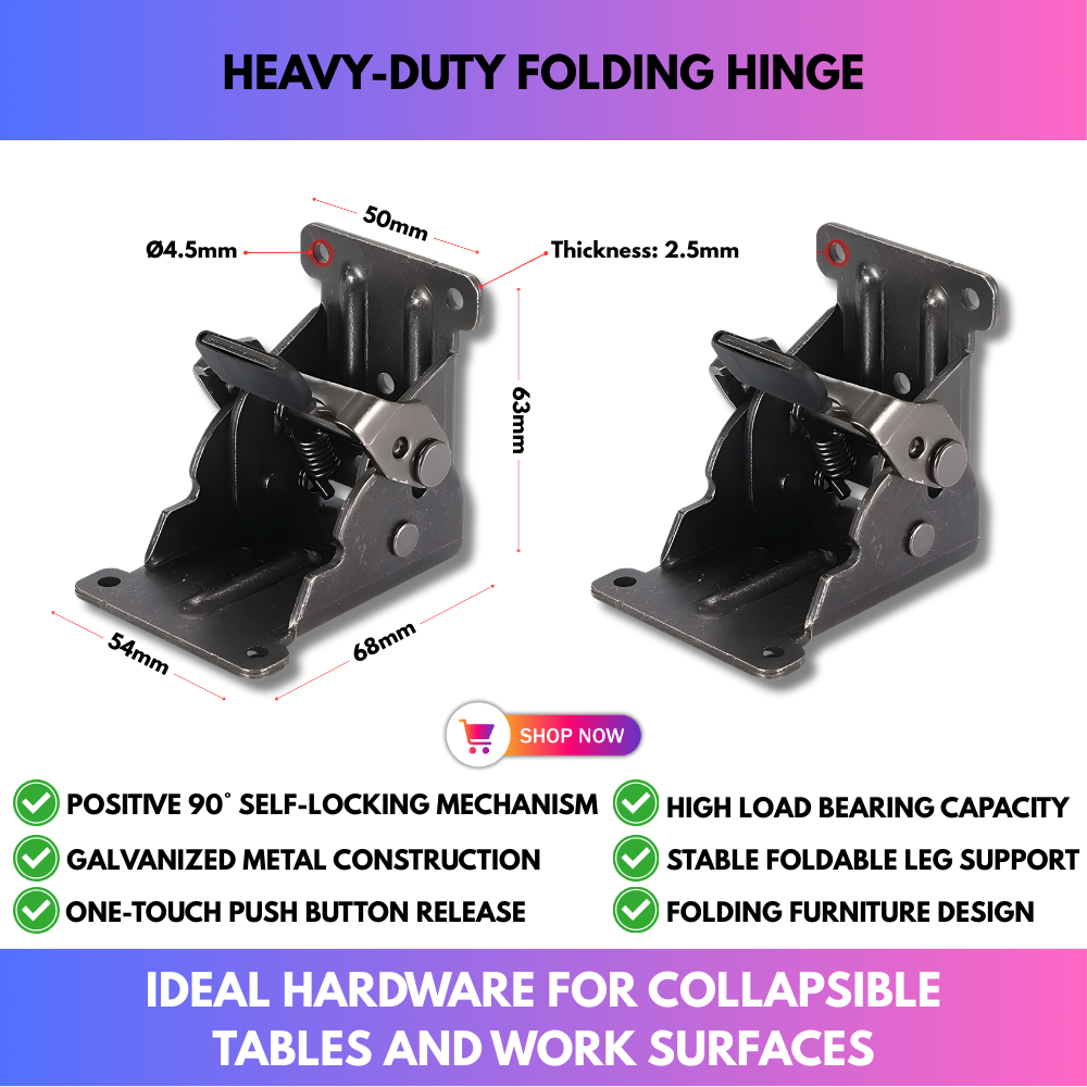 Heavy-Duty Folding Hinge