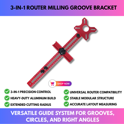 3-in-1 Router Milling Groove Bracket