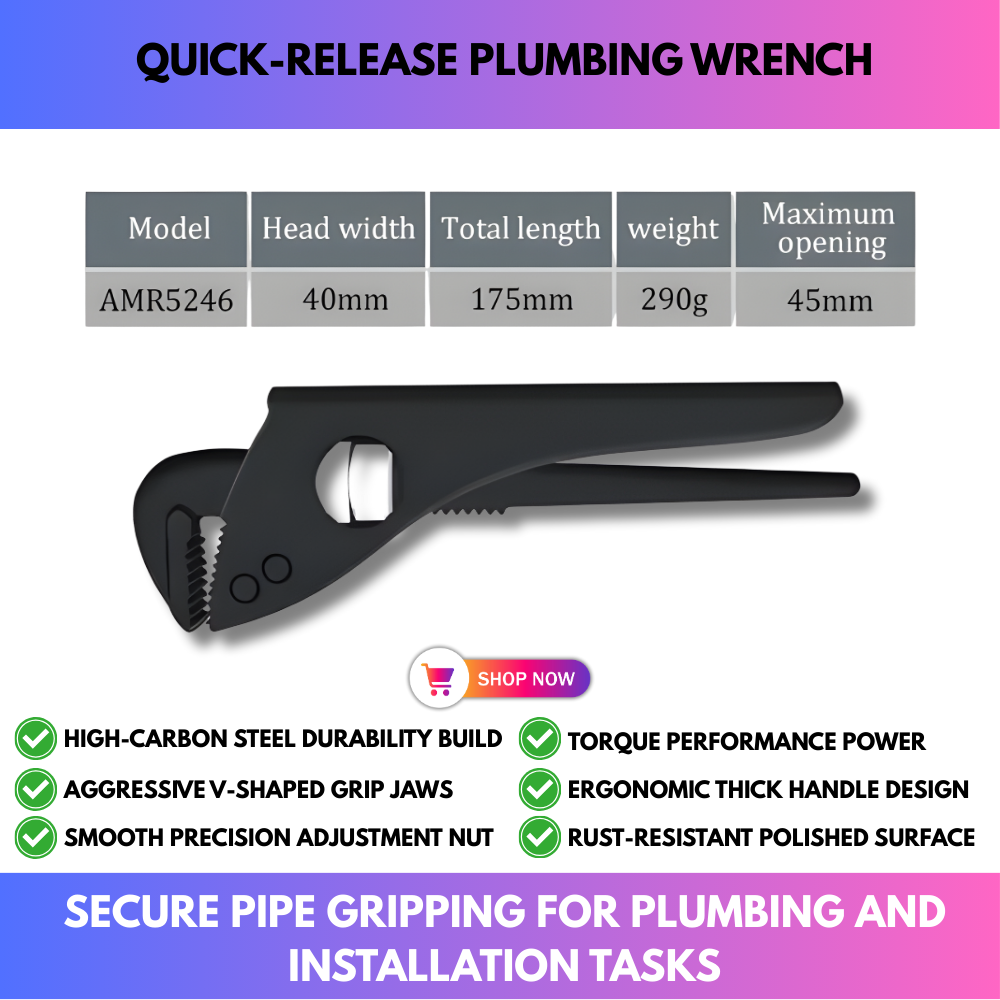 Quick-Release Plumbing Wrench