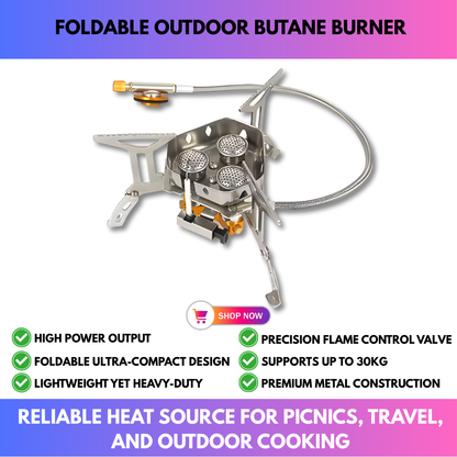 Foldable Outdoor Butane Burner