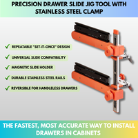 Cabinet Rail Positioning & Drilling Guide