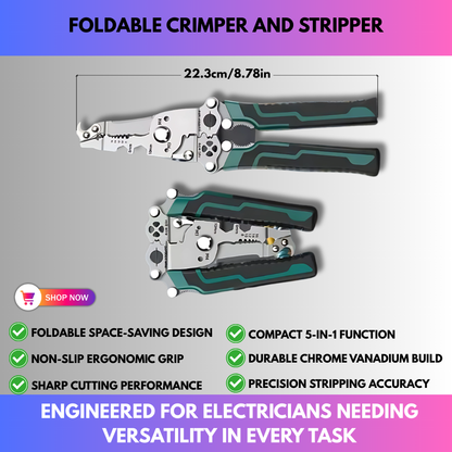 Foldable Crimper And Stripper