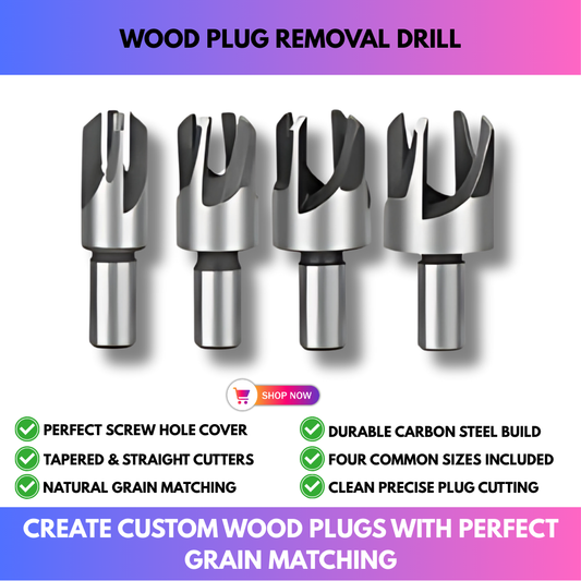 Wood Plug Removal Drill