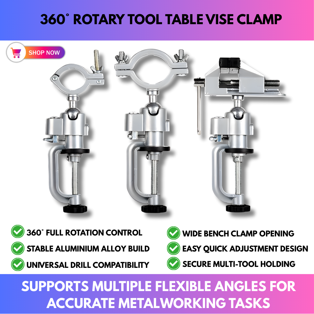 360° Rotary Tool Table Vise Clamp