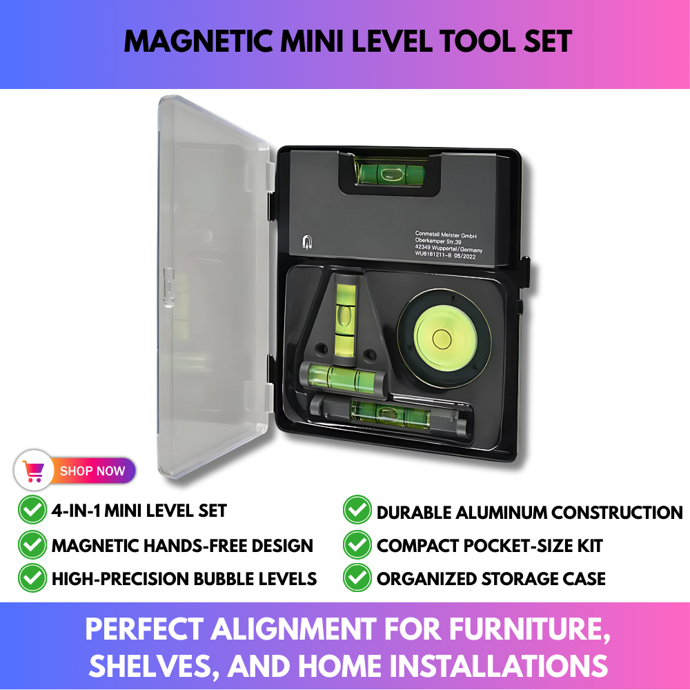 Magnetic Mini Level Tool Set