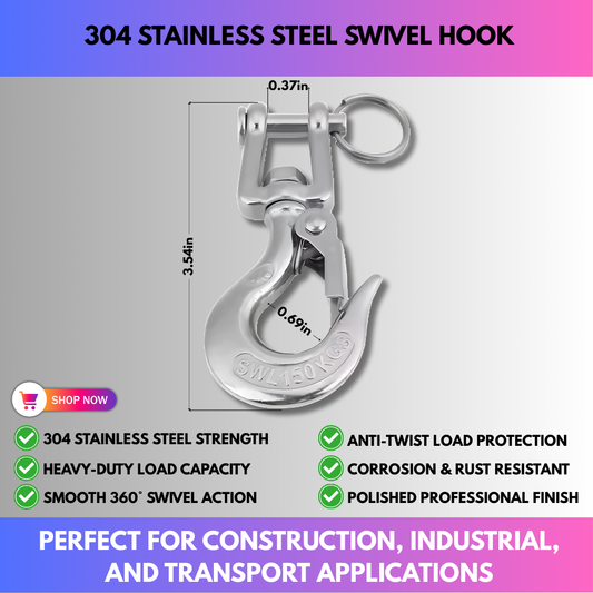 304 Stainless Steel Swivel Hook