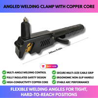 Angled Welding Clamp with Copper Core