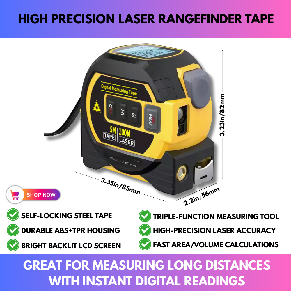 High Precision Laser Rangefinder Tape